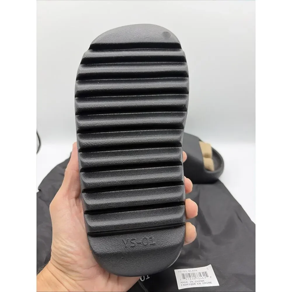 Yeezy YS-01 Slides Size Men’s US 5 Black Color NESw With Bag